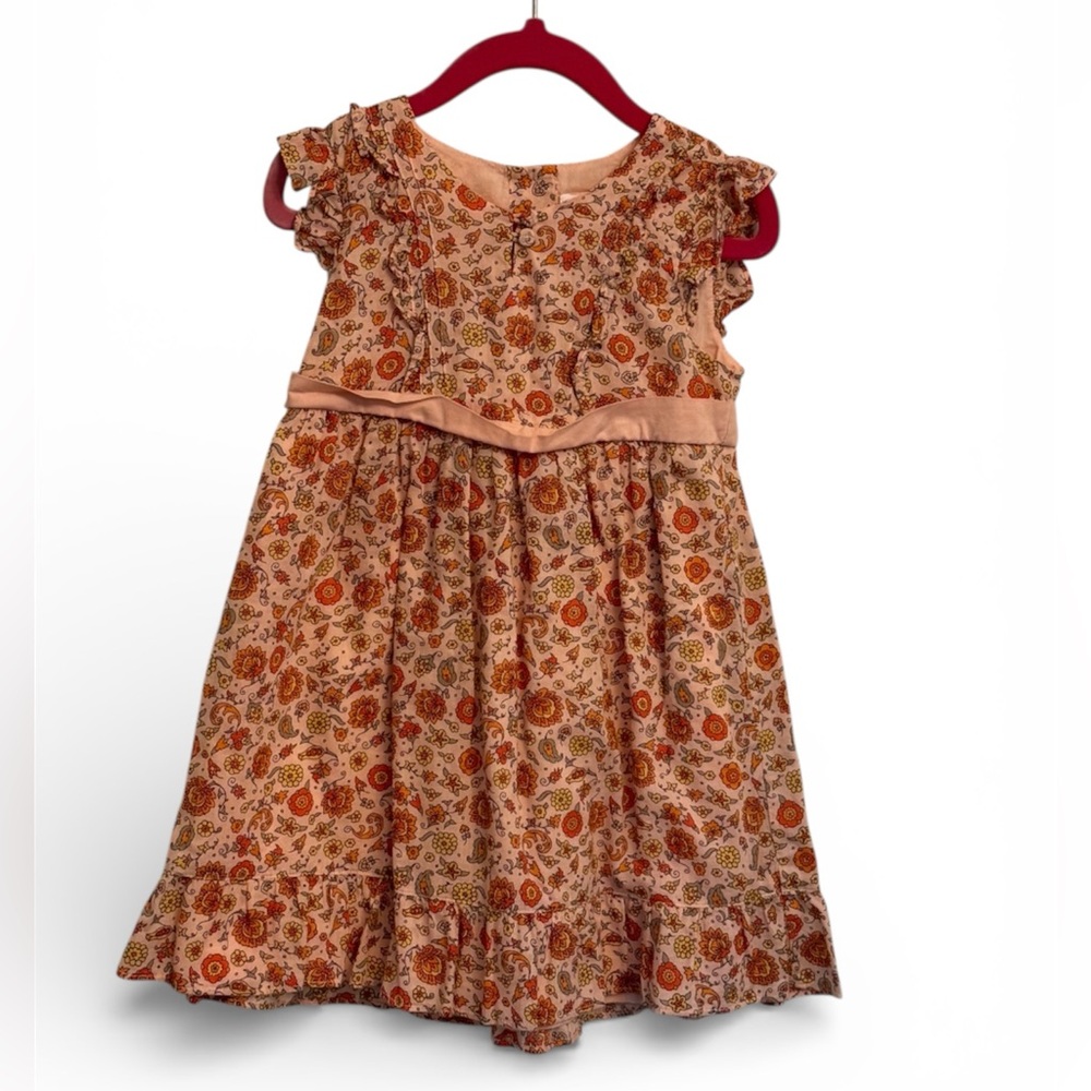 Janie and Jack girls' dress
Floral Ruffle Sleeve Dress